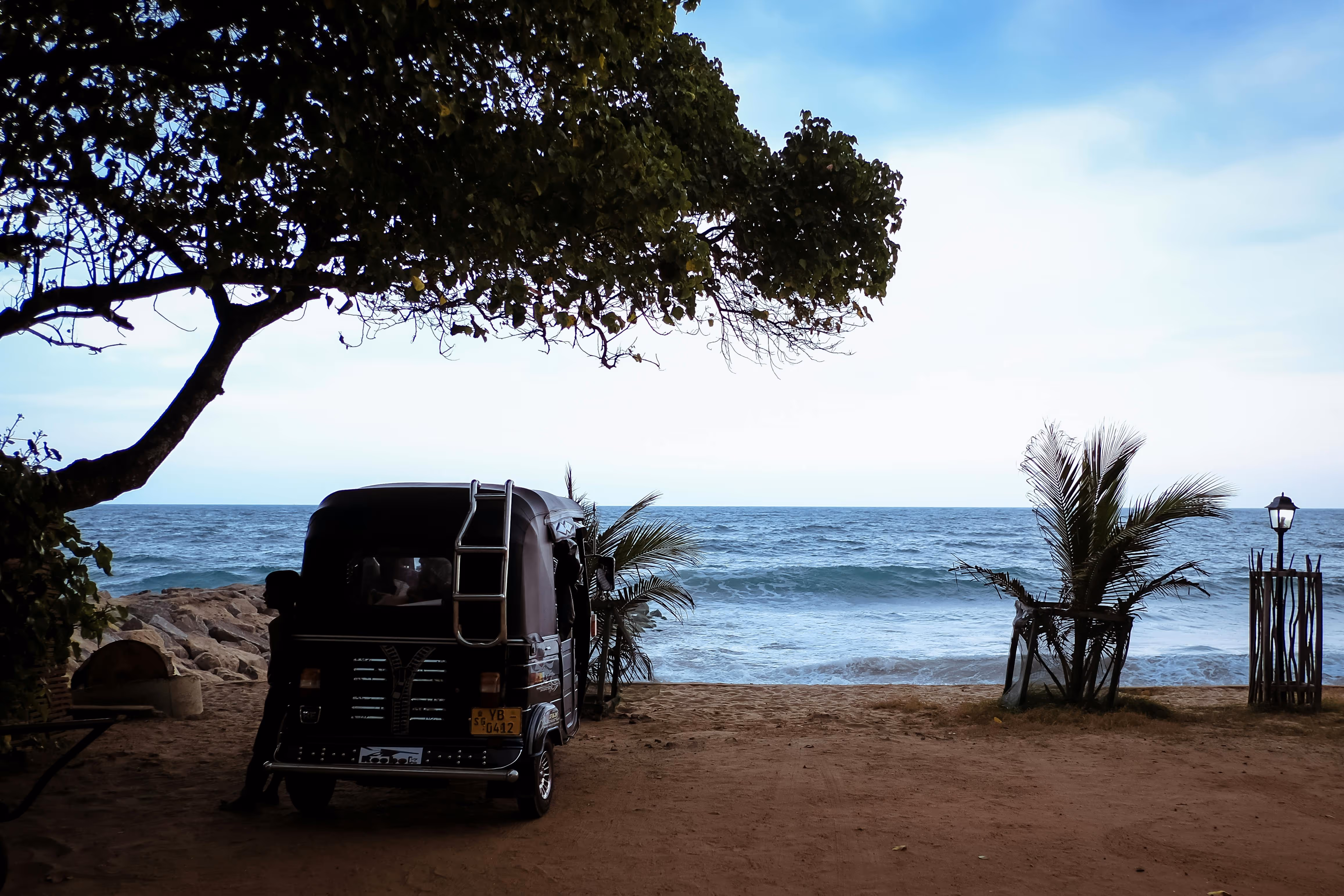 Tuk tuk on the beach